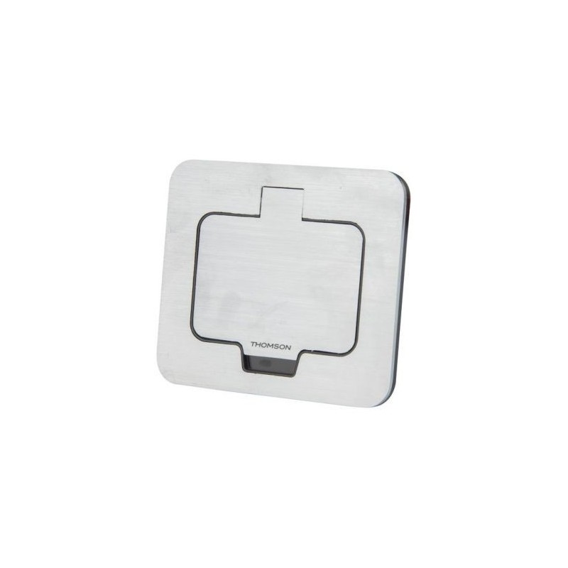 Thomson Prise rectangulaire 16A 2p + t IP55 alu brossé