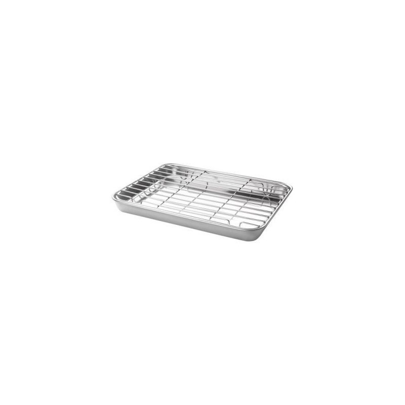 Lacor Plat à four 26.5 x 20.5 x 2.5 cm avec grille