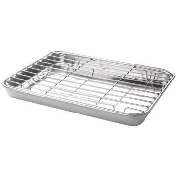 Lacor Plat à four 26.5 x 20.5 x 2.5 cm avec grille