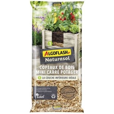 Algoflash Naturasol Paillage copeaux de bois UAB 16 L