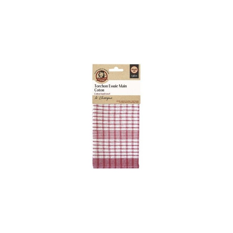 Menagere tradition Torchon essuie main coton 40 x 60 cm