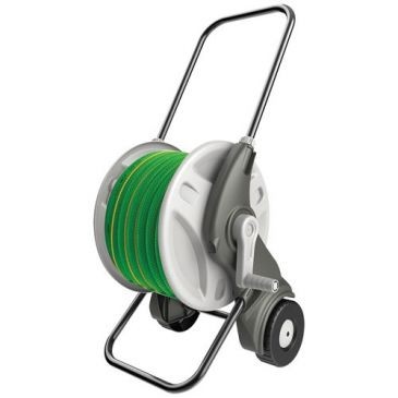 TECHN Dévidoir sur roues équipé monté 15mm 25m raccord et lan