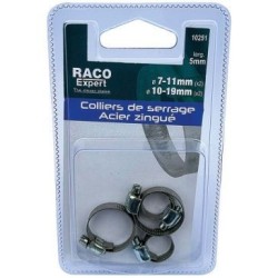 Colliers de serrage 5mm 2x7-11mm et 2x10-19mm sc