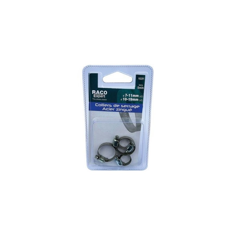 Raco Expert Colliers de serrage 5mm 2x7-11mm et 2x10-19mm sc