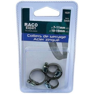 Raco Expert Colliers de serrage 5mm 2x7-11mm et 2x10-19mm sc