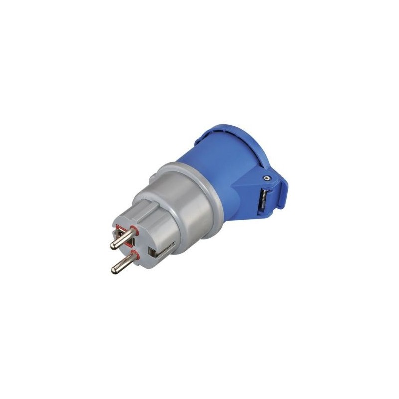 Electraline Adaptateur mâle 16A vers femelle IEC 16A 2P+T 250V