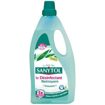 SANYTOL Désinfectant nettoyant multi-surface eucalyptus 1 L