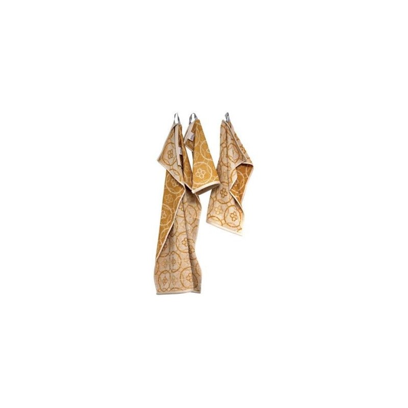 TISSAGES DE BEAULIEU Lot torchons 3 tailles jacquard miel