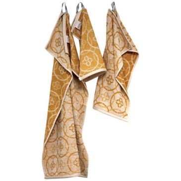 TISSAGES DE BEAULIEU Lot torchons 3 tailles jacquard miel