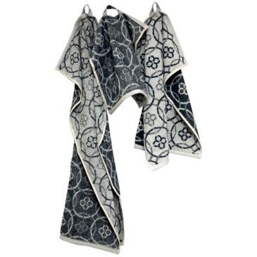 TISSAGES DE BEAULIEU Lot torchons 3 tailles jacquard gris