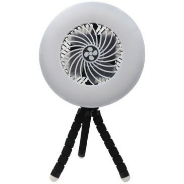 Maximus Lampe ventilateur de camping 4 w 200 lm blanc gris