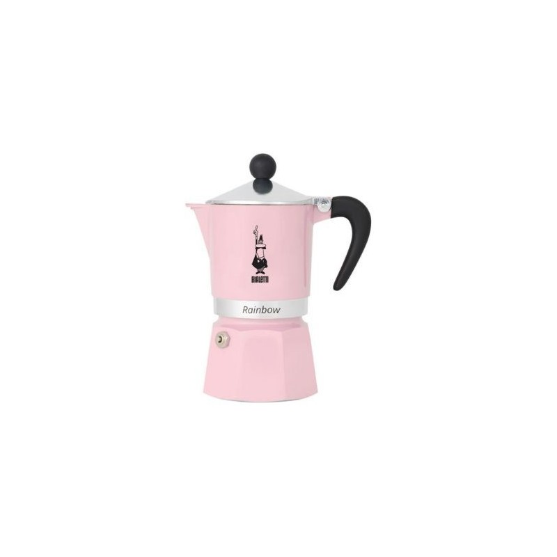 BIALETTI Cafetière italienne 6 tasses Rose Pastel - Rainbow