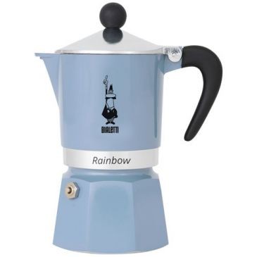 BIALETTI Cafetière italienne 6 tasses Bleu Azur - Rainbow