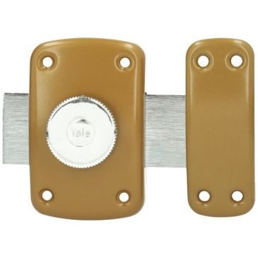 Yale Verrou de porte cylindre Ø23 mm longeur 30mm marron