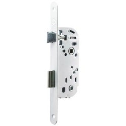 Serrure encastrer 135 mm bec cane condamn. réversible blanc