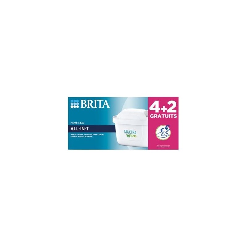 Brita Pack 4 cartouches + 2 offertes - Maxtra Pro All-in-1