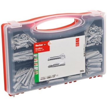 Fischer Coffret d'assortiment de 290 chevilles nylon
