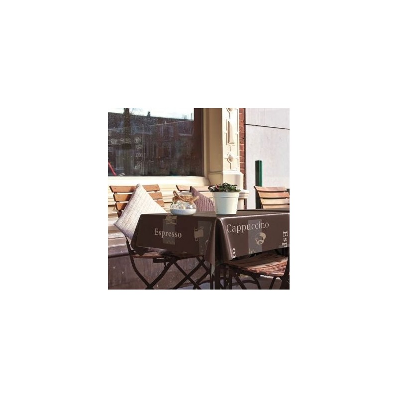 D-C-FIX Nappe Manhattan cappuccino choco ronde 150 cm