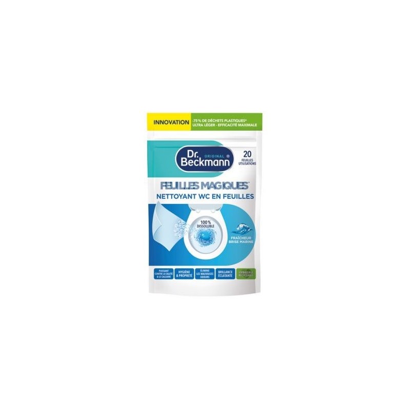 DR BECKMANN Feuilles magiques nettoyant wc brise marine X20