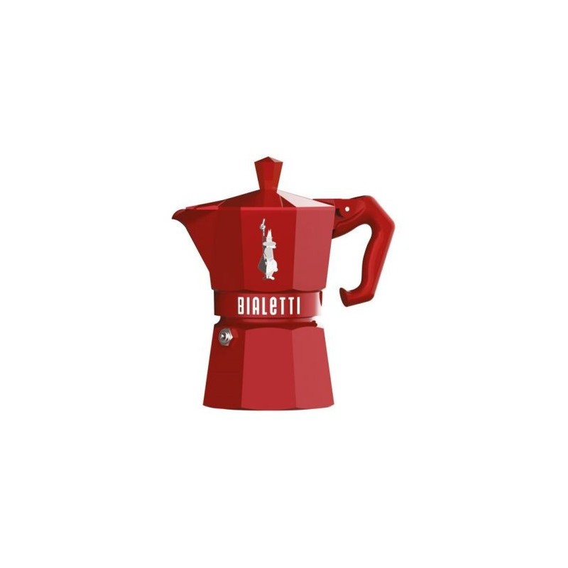 BIALETTI Cafetière italienne 3 tasses Rouge - Moka Exclusive