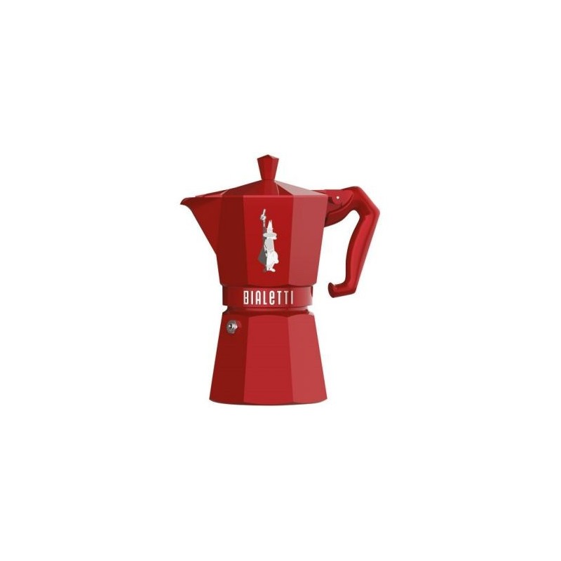 BIALETTI Cafetière italienne 6 tasses Rouge - Moka Exclusive