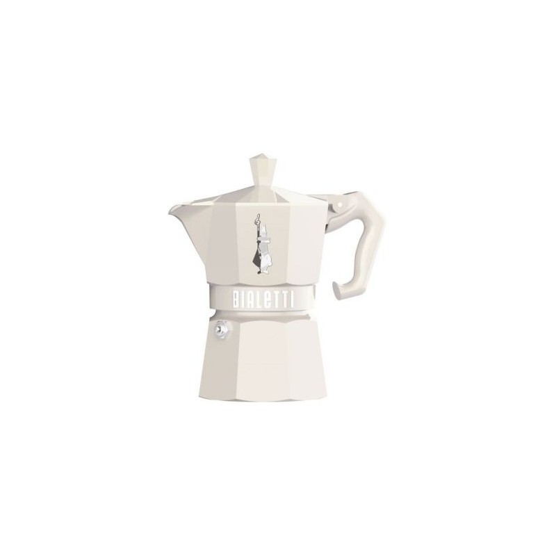 BIALETTI Cafetière italienne 3 tasses Crème - Moka Exclusive