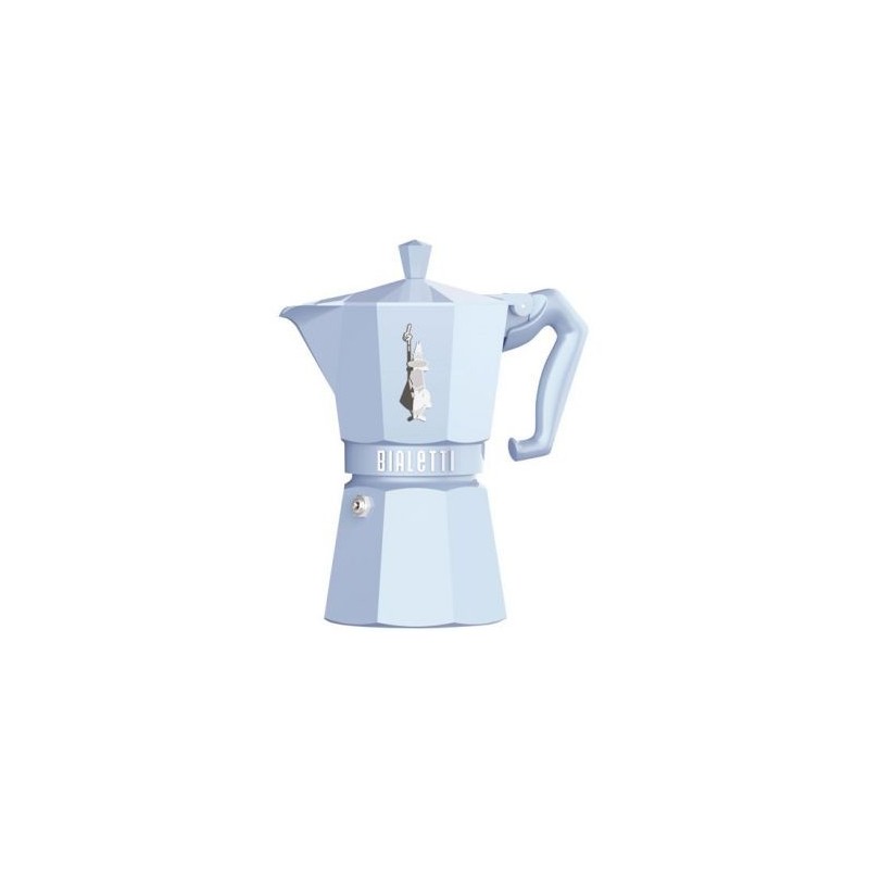 BIALETTI Cafetière italienne 6 tasses Bleu Pastel - Moka Exclusive
