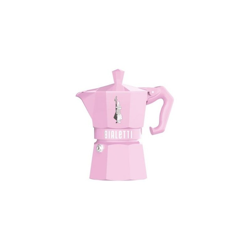 BIALETTI Cafetière italienne 3 tasses Rose Pastel - Moka Exclusive