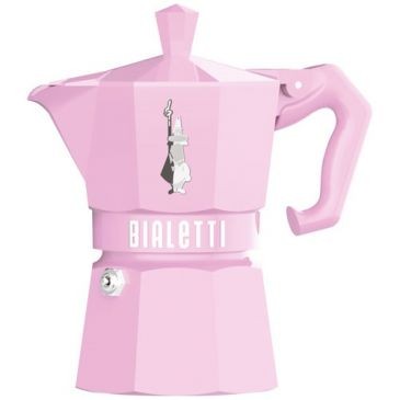 BIALETTI Cafetière italienne 3 tasses Rose Pastel - Moka Exclusive