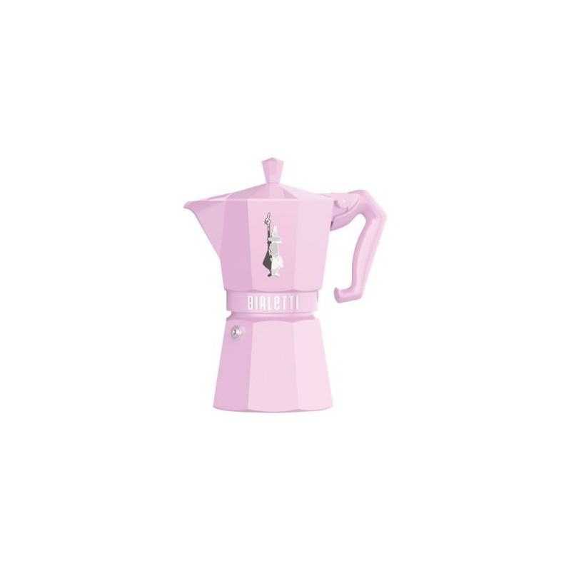 BIALETTI Cafetière italienne 6 tasses Rose Pastel - Moka Exclusive