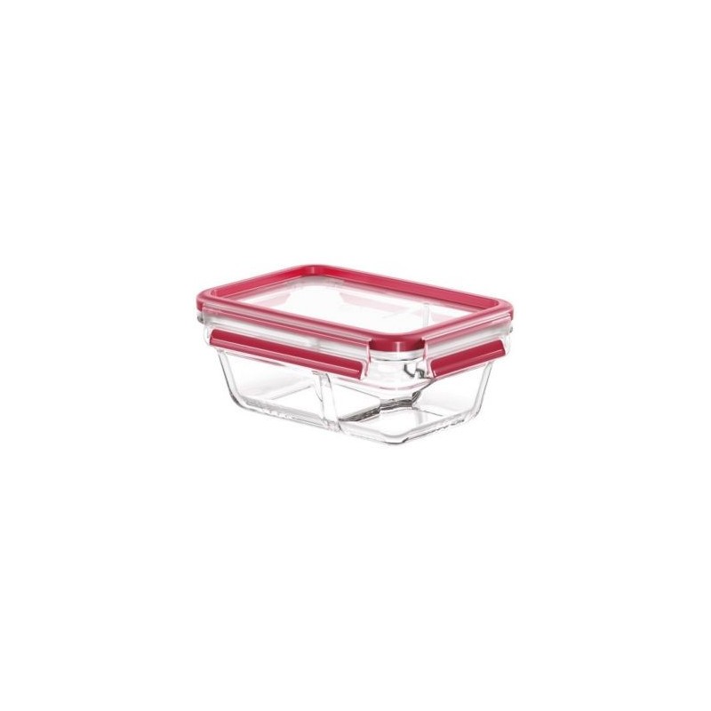 TEFAL Boîte de conservation rectangulaire 0,8 L + séparateur - Masterseal Glass