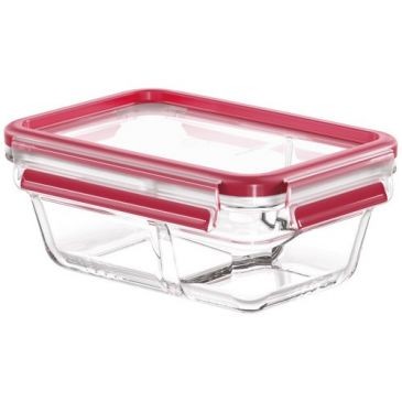 TEFAL Boîte de conservation rectangulaire 0,8 L + séparateur - Masterseal Glass