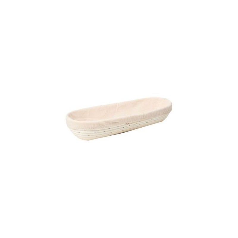 Patisse Banneton ovale 28 x 13 cm avec toile