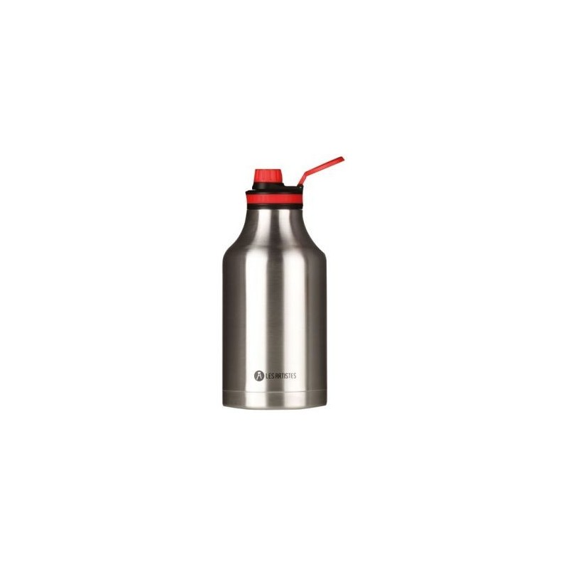 Les Artistes Bouteille isotherme 2 L Argent - Bottle'Up 2.0