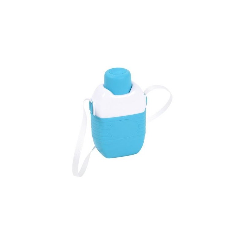 Eda Gourde isotherme 1 L bleu turquoise / blanc