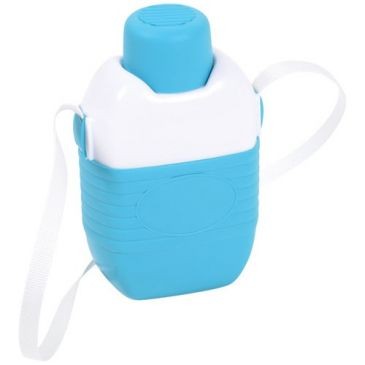 Eda Gourde isotherme 1 L bleu turquoise / blanc