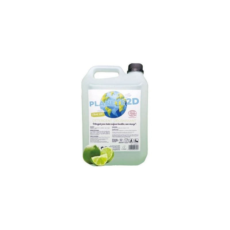 Planete 2D Détergent multi usage planète 2D citron Ecocert 5 L