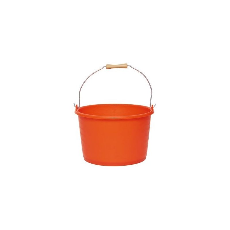 VINMER Seau agricole 18 l orange fluo avec anse