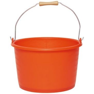 VINMER Seau agricole 18 l orange fluo avec anse