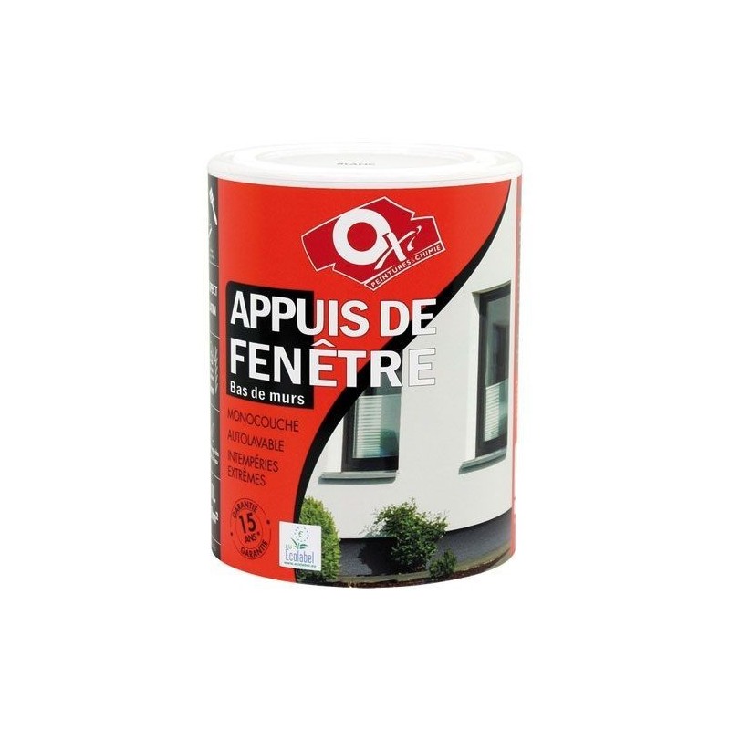 OXI Peinture appuis fenêtre 1l ton pierre 15ans