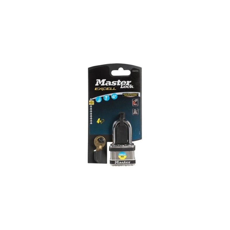 Master Lock Cadenas excell marine acier laminé Ø 44 mm avec couverture