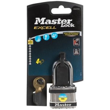 Master Lock Cadenas excell marine acier laminé Ø 44 mm avec couverture