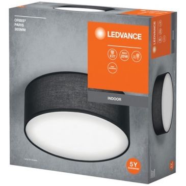LEDVANCE Plafonnier Orbis Paris 300 mm E27 noir