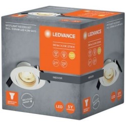 Spot LED GU10 encastrable GU10 43 W blanc chaud