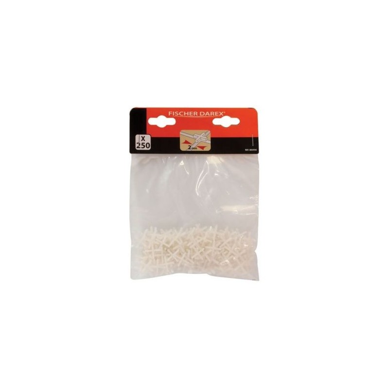 Fischer Darex Croisillons plastique 2 mm sachet x 250