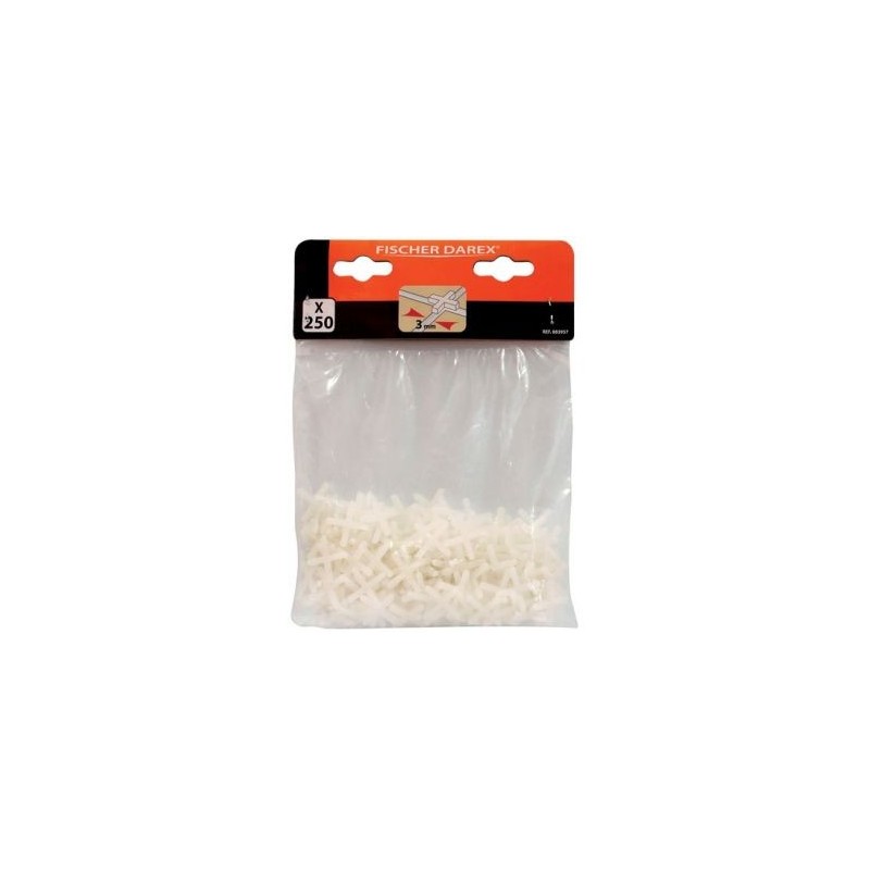 Fischer Darex Croisillons plastique 3 mm sachet x 250