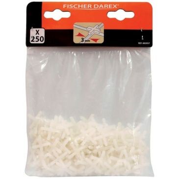 Fischer Darex Croisillons plastique 3 mm sachet x 250