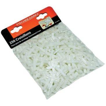Fischer Darex Croisillons plastique 5 mm sachet x 250