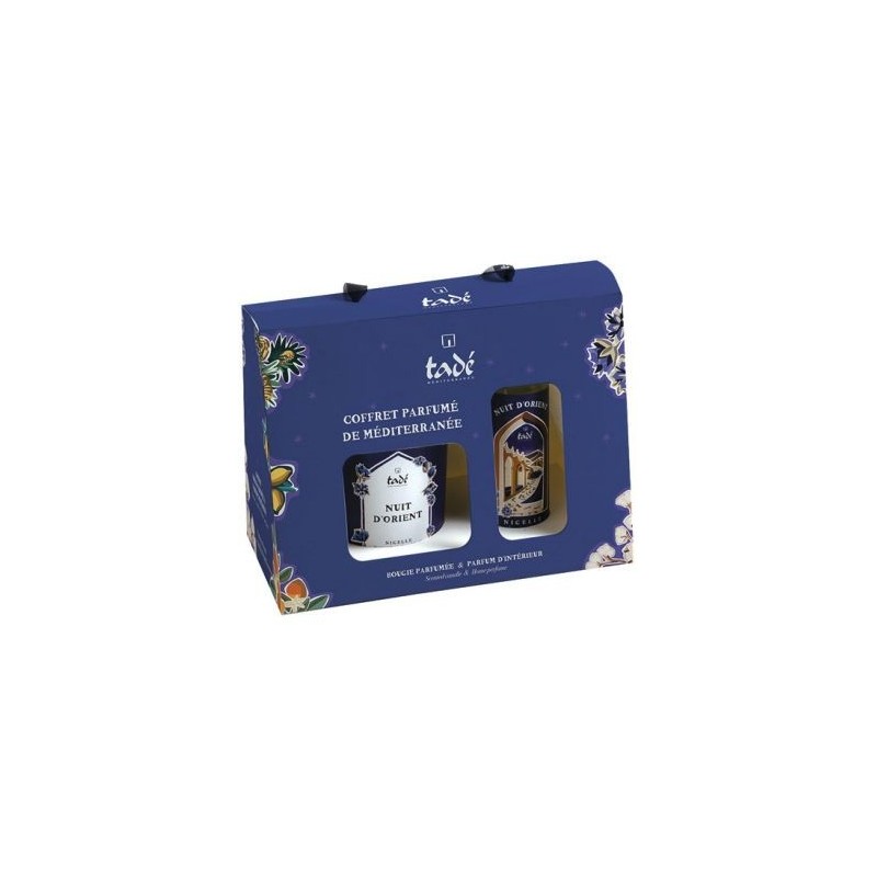 TADE Coffret bougie et spray nigelle Nuit d'orient