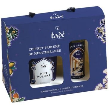 TADE Coffret bougie et spray nigelle Nuit d'orient